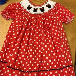 Smocked Minnie Mouse dress